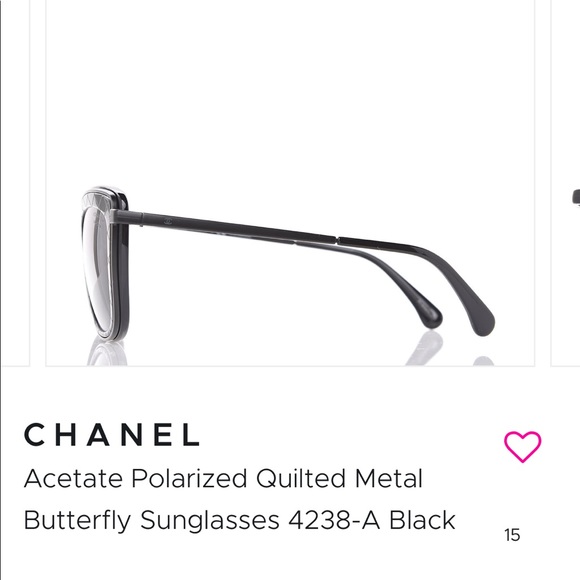 CHANEL 😎 CH4238A Black Polarized Sunnies - Picture 7 of 9